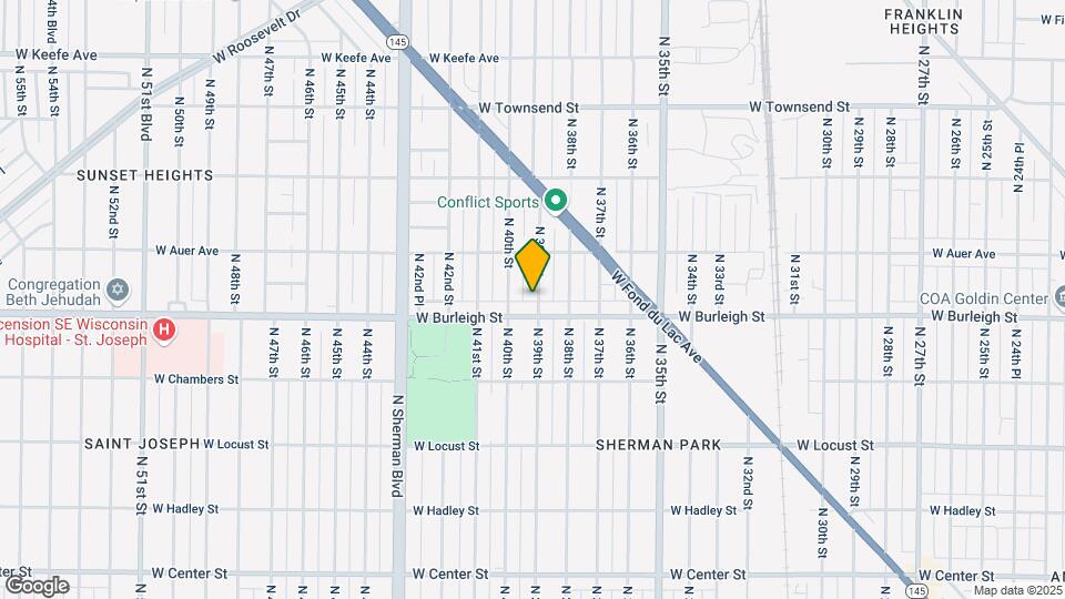 3121 N 39th St Map and Location Details