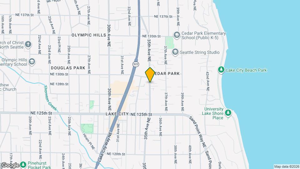 12722 35th Ave NE Map and Location Details