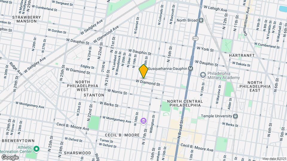 1745 W Diamond Mapa y Detalles de la Ubicación