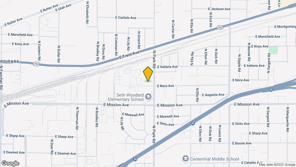 7415 E Nora Ave Map and Location Details