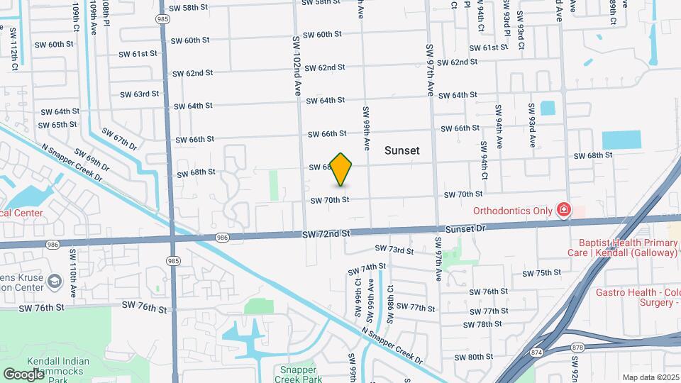 9981 SW 70th St Map and Location Details