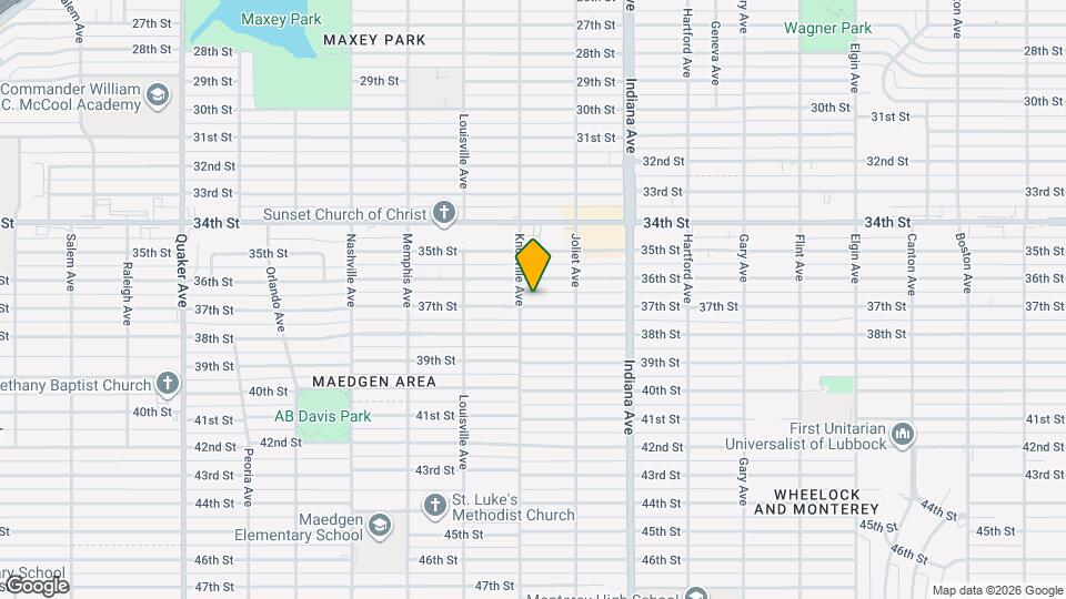 3516 37th St Map and Location Details