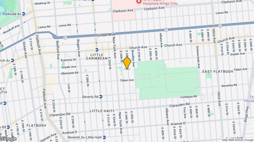 282 E 35th St Map and Location Details