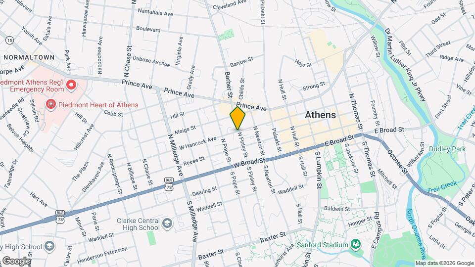 525 W Hancock Ave Map and Location Details