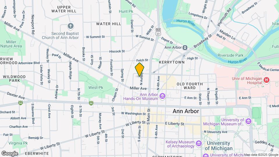 407 N Ashley St Map and Location Details