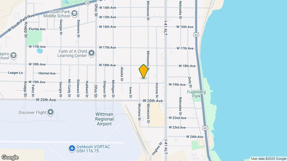 314 W 19th Ave Map and Location Details