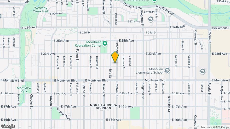 2209 Ironton St Map and Location Details