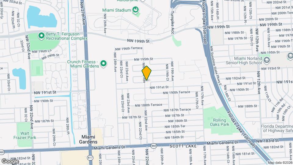 19125 NW 22nd Ave Map and Location Details