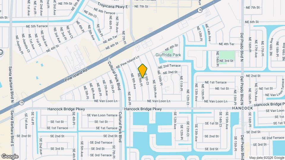 121 NE 9th Pl Map and Location Details