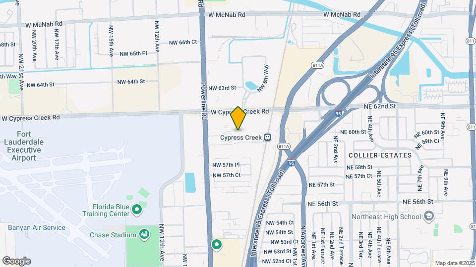 Furnished Studio-Fort Lauderdale - Cypress Map and Location Details