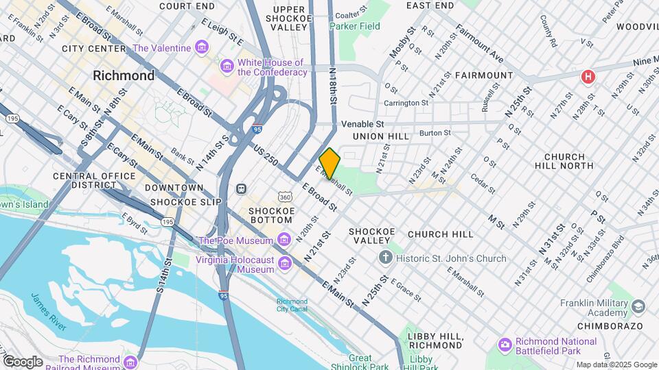 Attain Shockoe Mapa y Detalles de la Ubicación