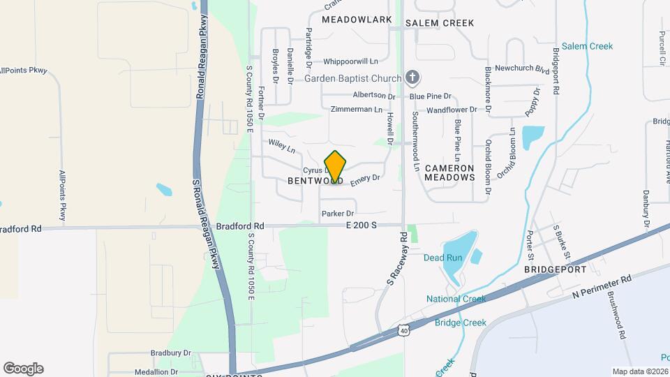 10777 Emery Dr Map and Location Details
