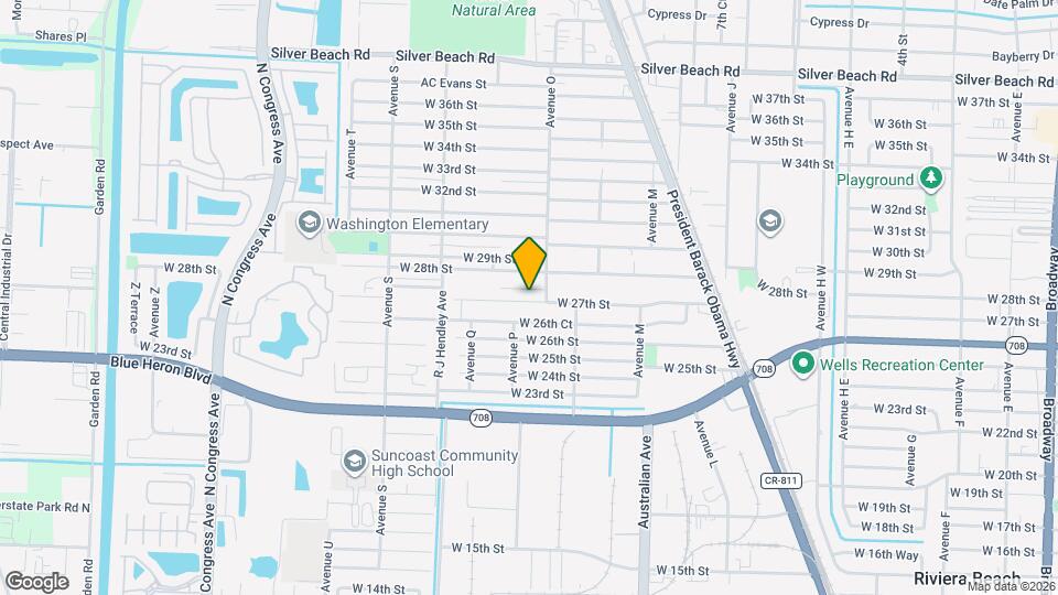 1244 W 27th St, Unit B Map and Location Details