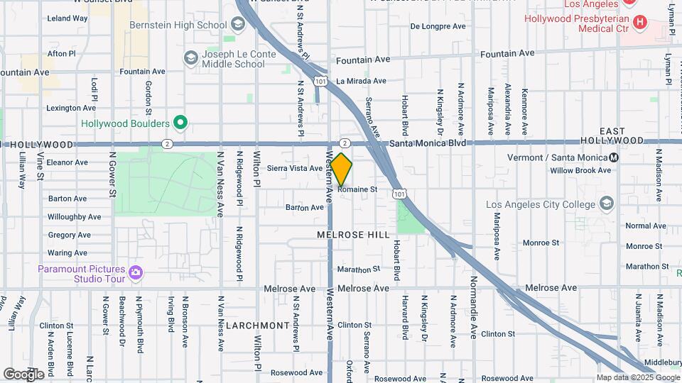 5384 Romaine St Map and Location Details