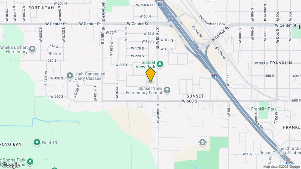 1654 W 470 S Map and Location Details