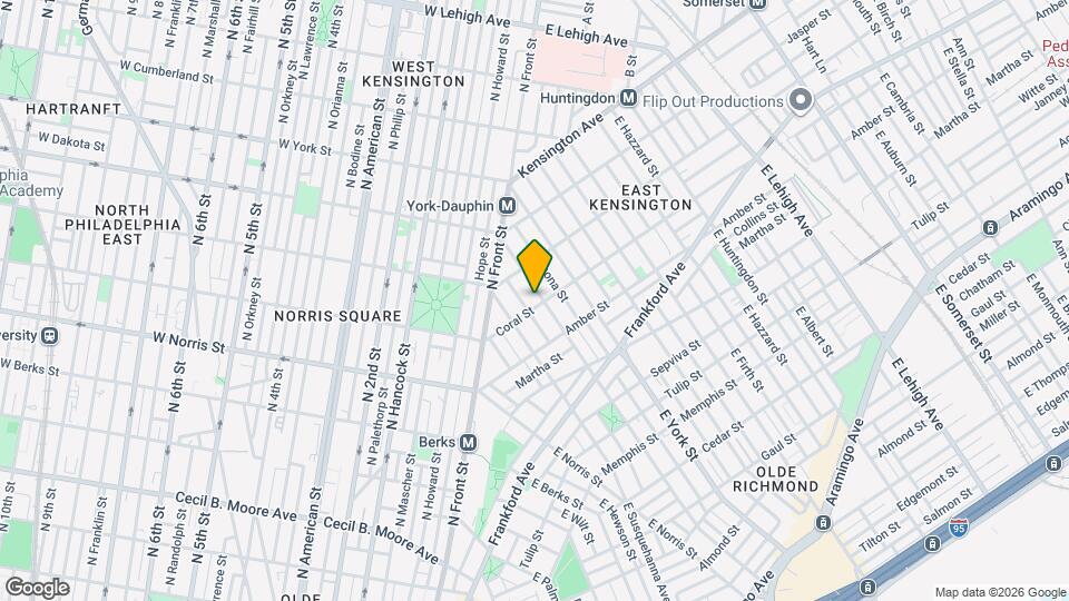 2038 E Dauphin St Map and Location Details