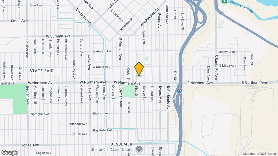 1234 Pine St Map and Location Details