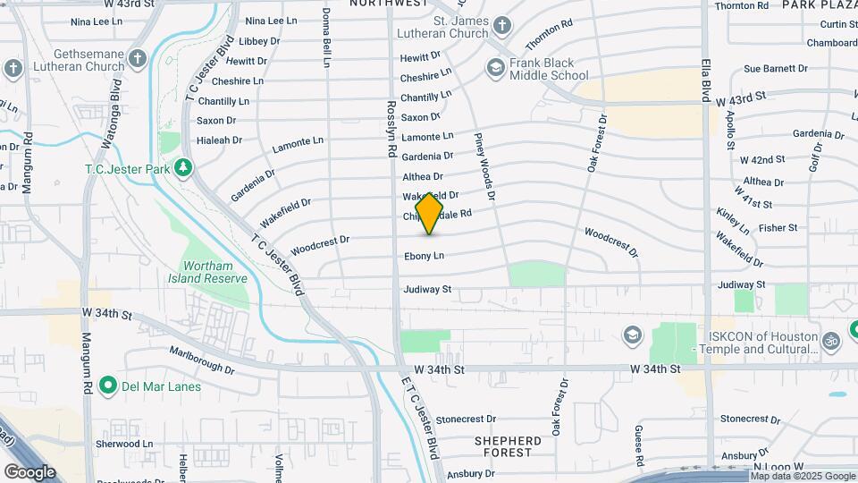 1721 Woodcrest Dr Map and Location Details