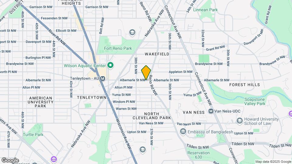 3708 Albemarle St NW Map and Location Details