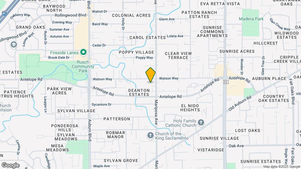 Mariposa Oaks Apartment Map and Location Details