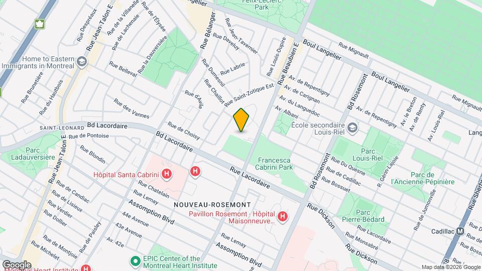 Chez Nous des Artistes Housing Map and Location Details