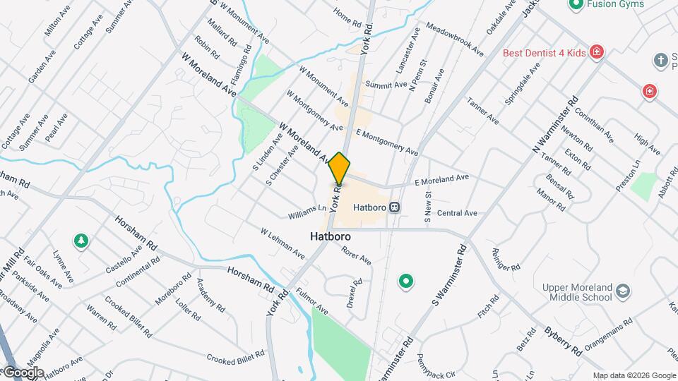 33 S York Rd Map and Location Details