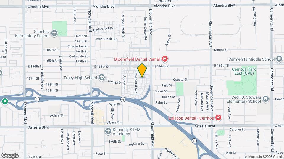 12526 Cuesta Dr Map and Location Details