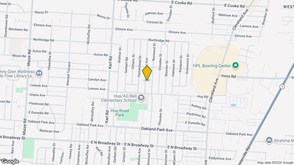 3420 Medina Ave Mapa y Detalles de la Ubicación