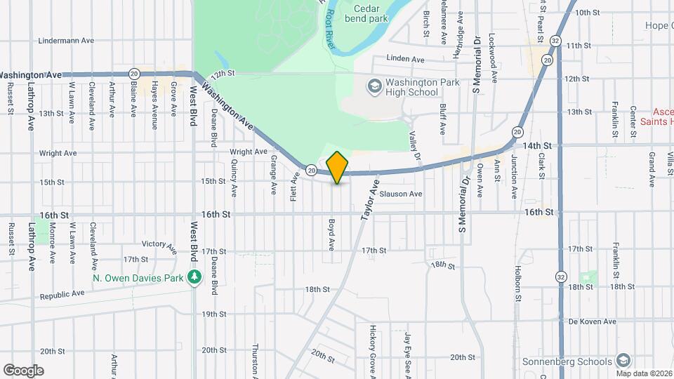 1521 Boyd Ave, Unit upper Map and Location Details