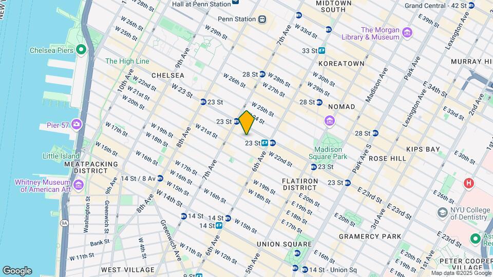 137 W 22nd St Map and Location Details