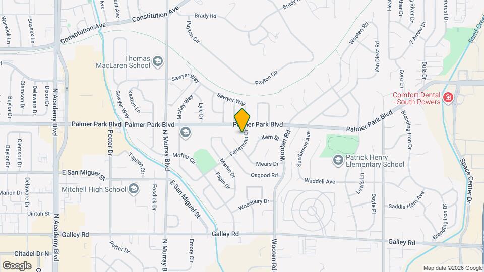 1418 Fetterman Dr Map and Location Details