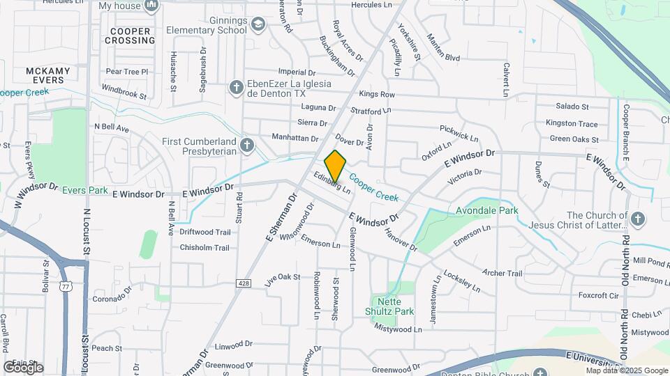 1110 Edinburg Ln Map and Location Details