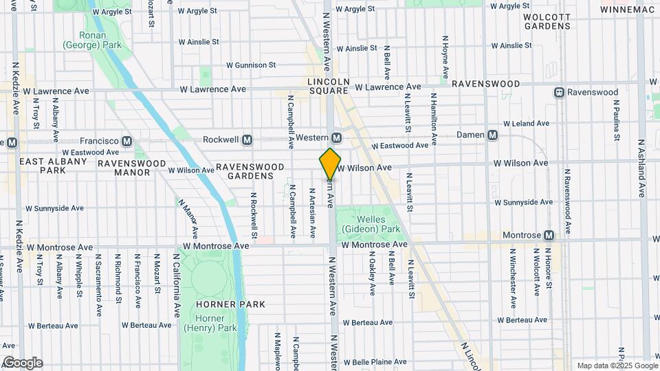 4550 N Western Ave Map and Location Details