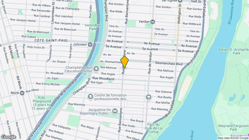 5300-5310 Bannantyne St Map and Location Details