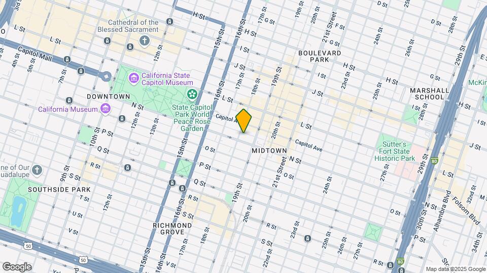 1805 N St Mapa y Detalles de la Ubicación