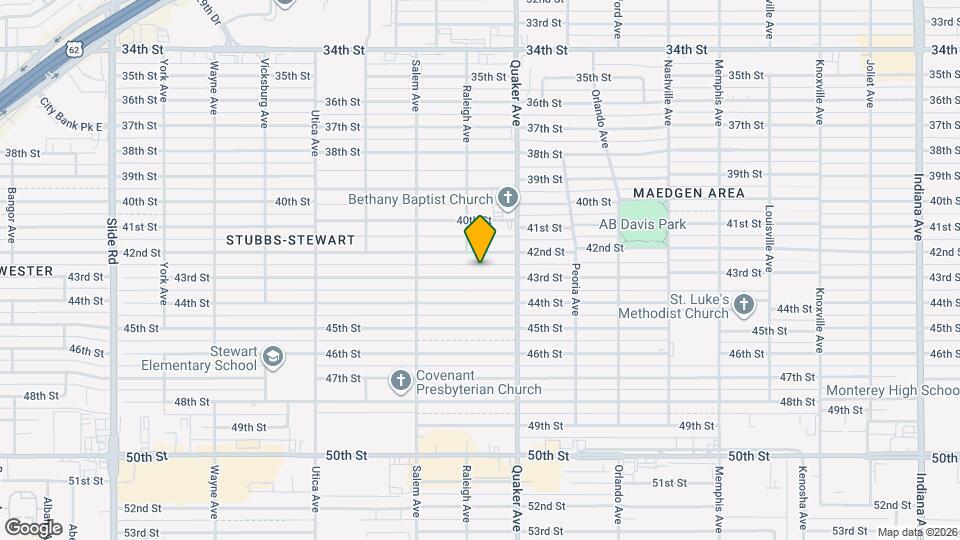 4416 43rd St Map and Location Details