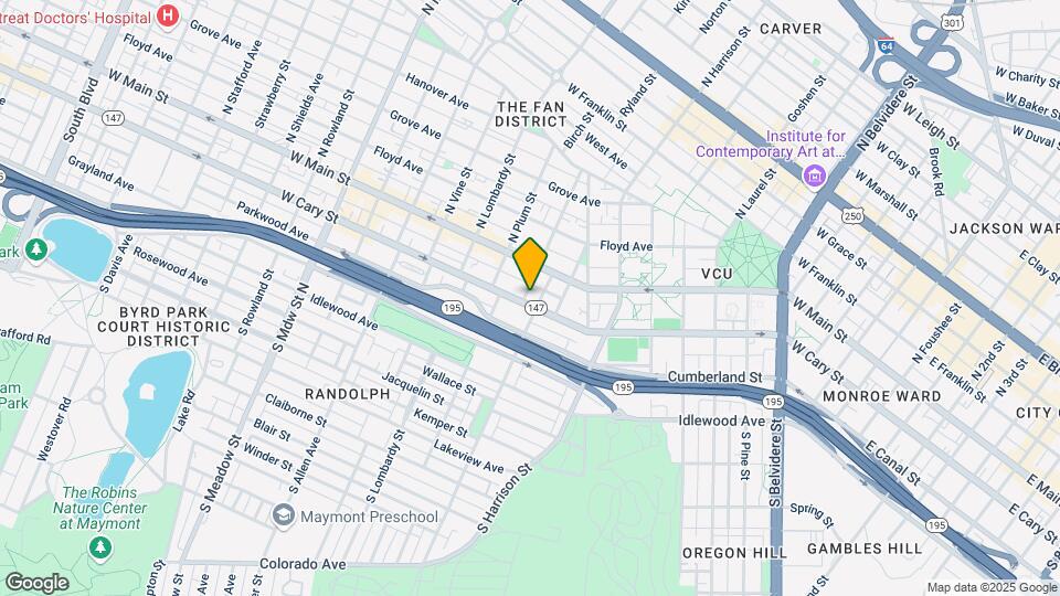 1328 W Cary St Mapa y Detalles de la Ubicación