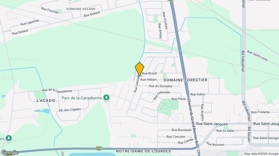 897 Hébert Rue Map and Location Details