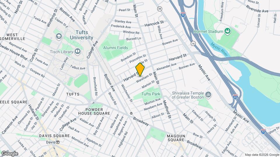 39 Wareham St, Unit 1 Map and Location Details