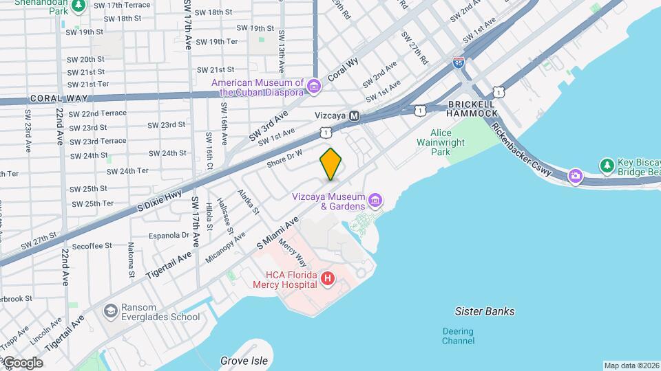 301 Shore Dr E Map and Location Details