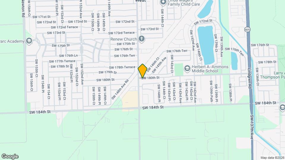 14640 SW 180th St Map and Location Details