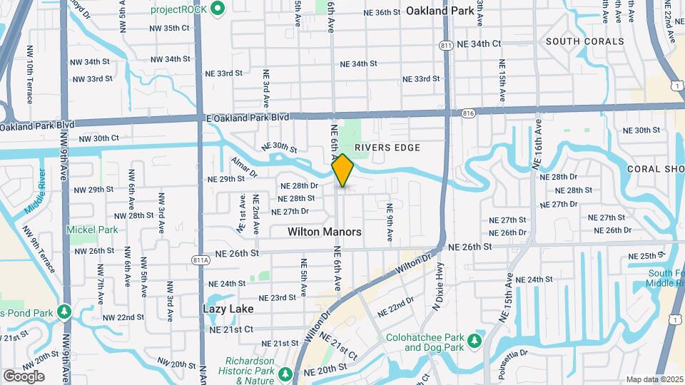 2801-2809 NE 6th Ln Mapa y Detalles de la Ubicación