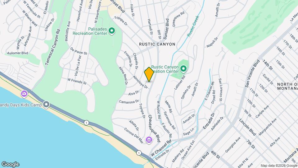 510 Toyopa Dr Map and Location Details