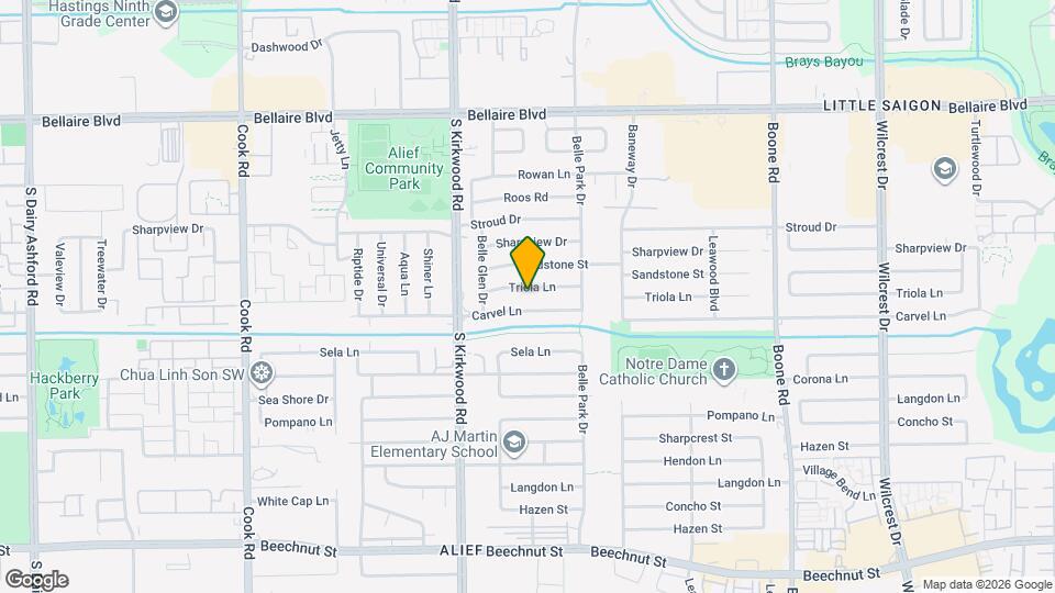 11707 Triola Ln Map and Location Details