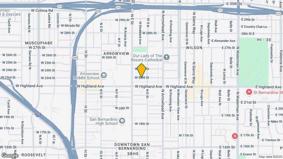 439 W 23rd St Map and Location Details