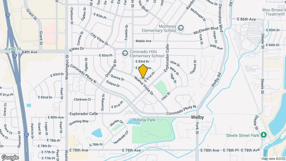 1745 Nueva Vista Dr, Unit Top Floor Apartment Map and Location Details