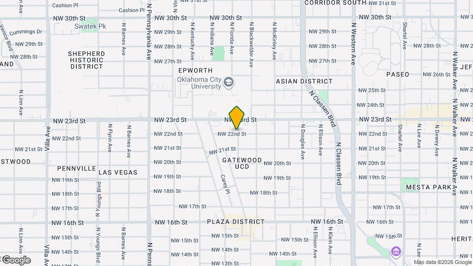 1801 NW 22nd St Map and Location Details