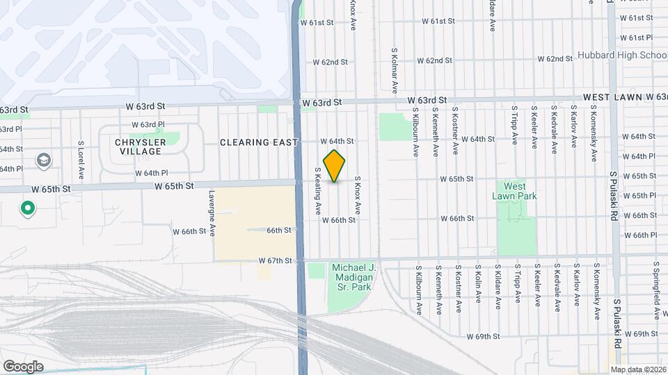 6504 S Kilpatrick Ave Map and Location Details