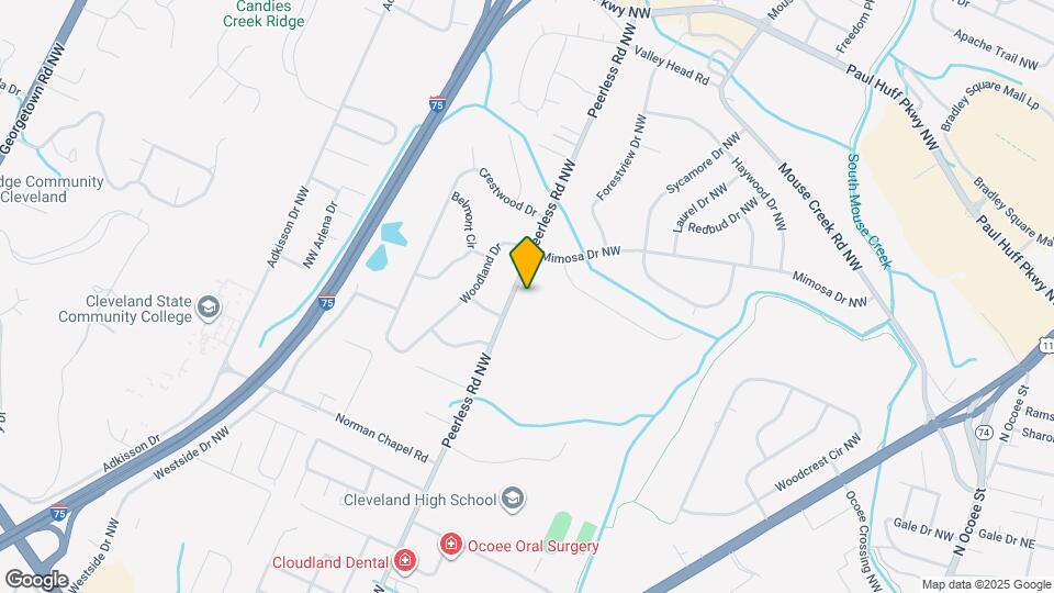 3708 Peerless Rd NW Map and Location Details