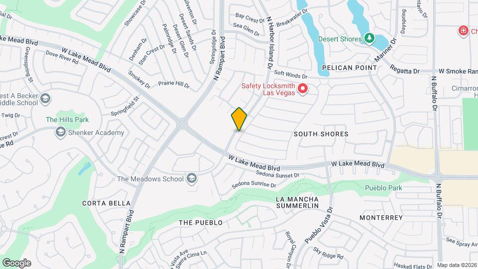 2029 Harbor Cliff Dr Map and Location Details